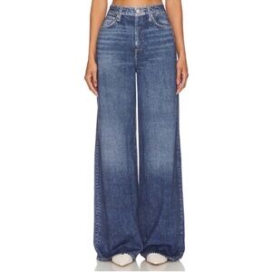 Rag & Bone Miramar Sofie Wide-Leg Pants Sweatpant Jeans Blue 25